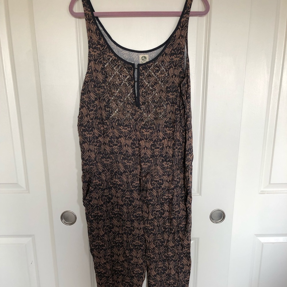Anthropologie jumpsuit/romper with beading - Picture 2 of 7